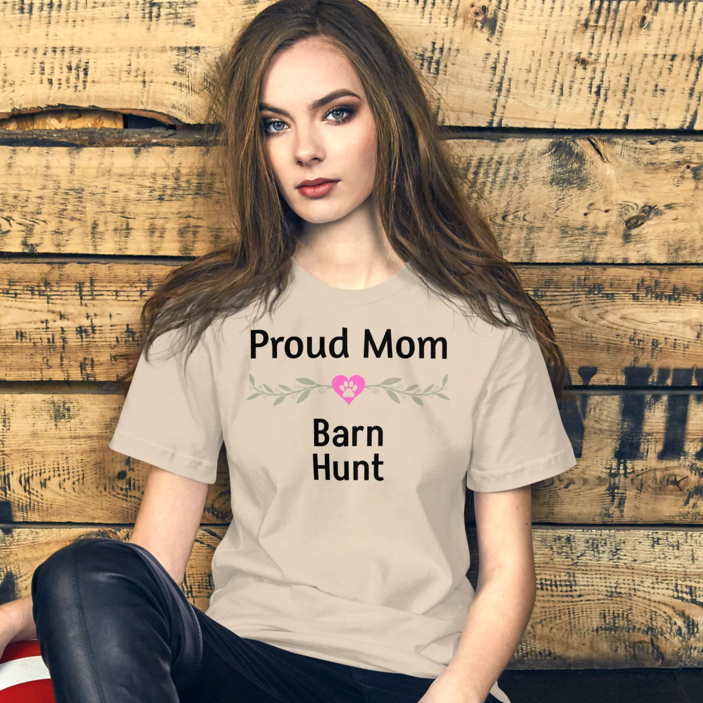 Proud Barn Hunt Mom T-Shirts - Light