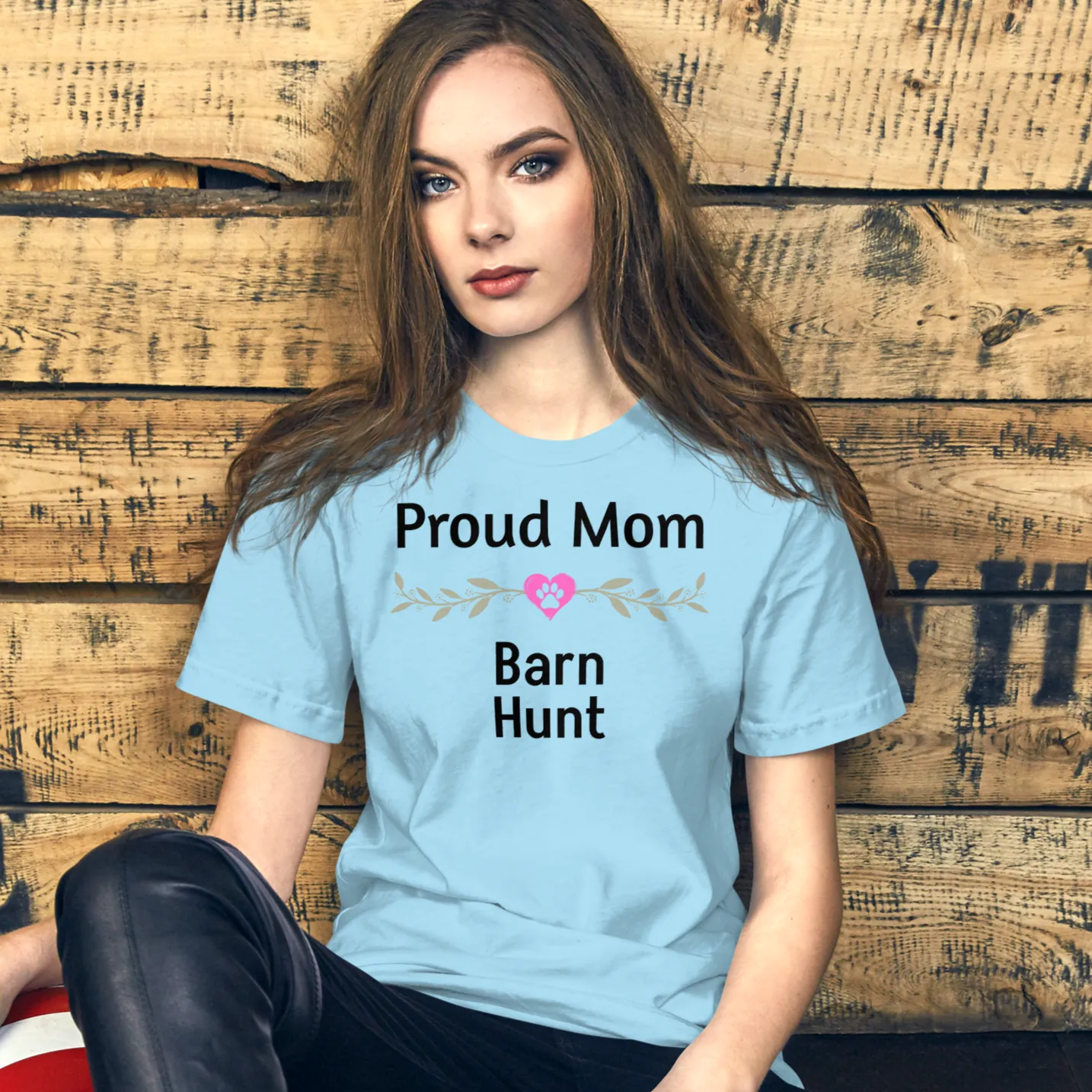Proud Barn Hunt Mom T-Shirts - Light