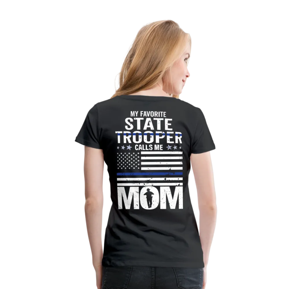 Proud State Trooper Mom Women’s Premium T-Shirt