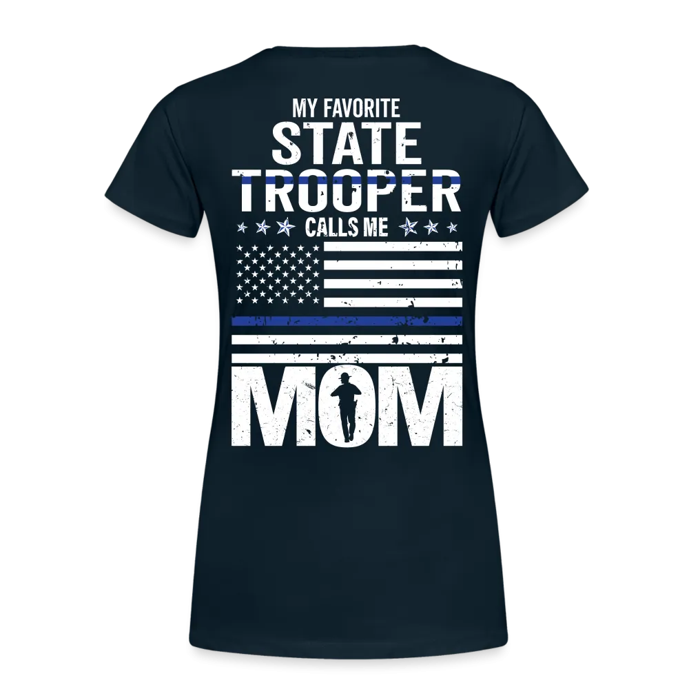 Proud State Trooper Mom Women’s Premium T-Shirt