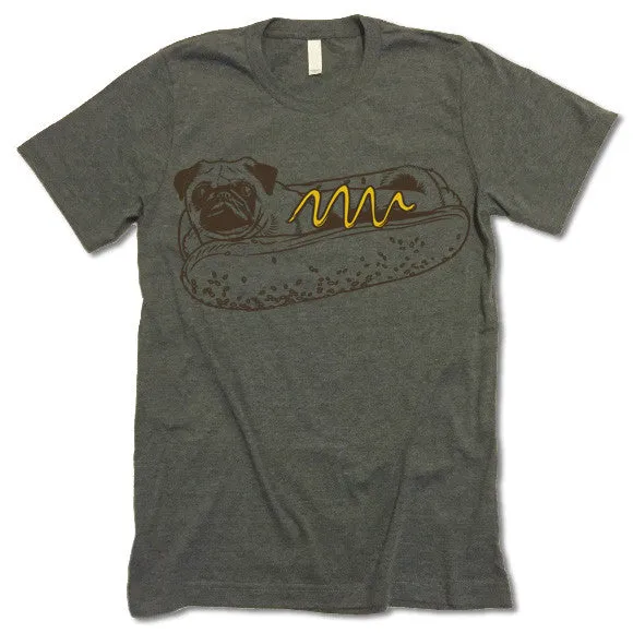 Pug Hot Dog Funny T-Shirt