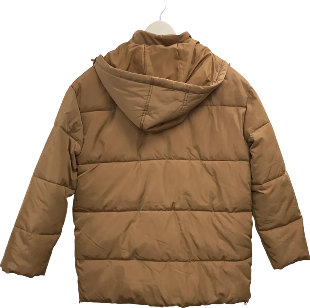 Pulz Jeans Beige Pzbianca Pufferjacket UK S