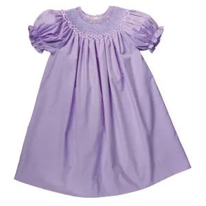 Purple Roselle Smocked Bishop