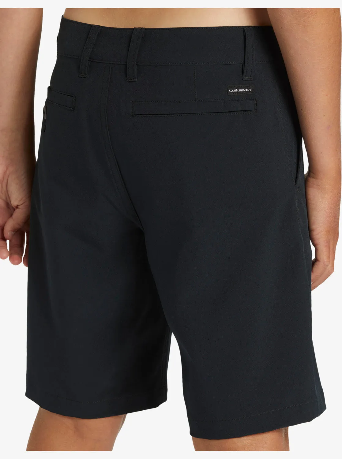 Quiksilver Boys Youth Union Amphibian 17" Hybrid Shorts - Black