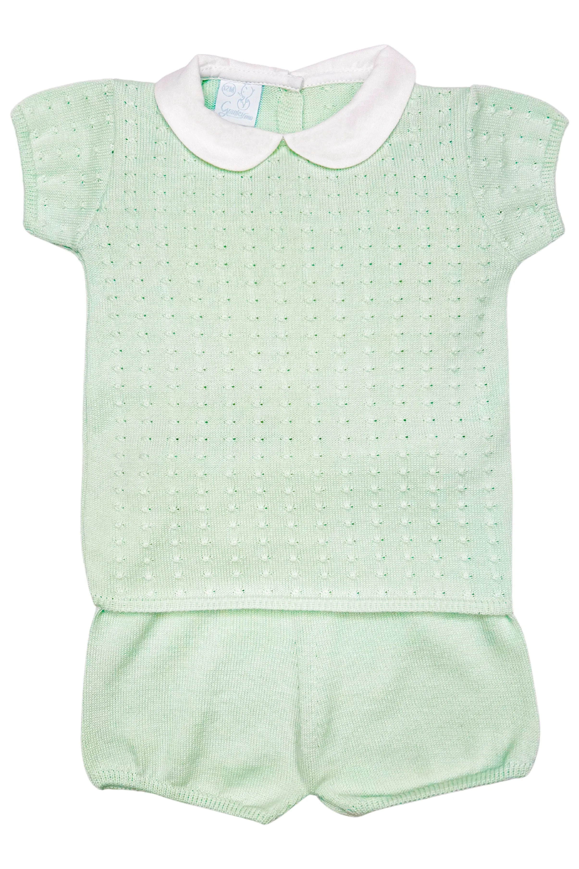 "Harry" Mint Knit Top & Shorts