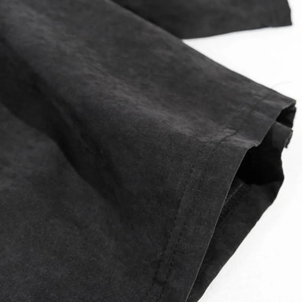 "Solid Letter Embroidery Cotton" Shorts