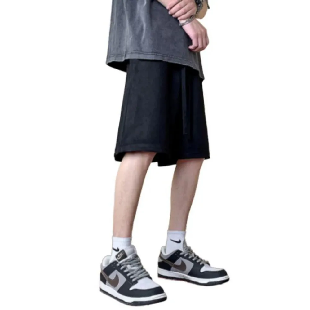 "Solid Letter Embroidery Cotton" Shorts