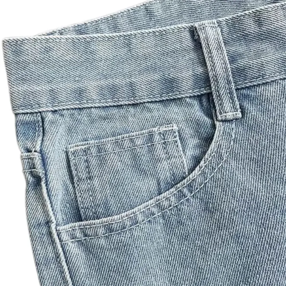 "Vintage Letter High Rise" Jeans