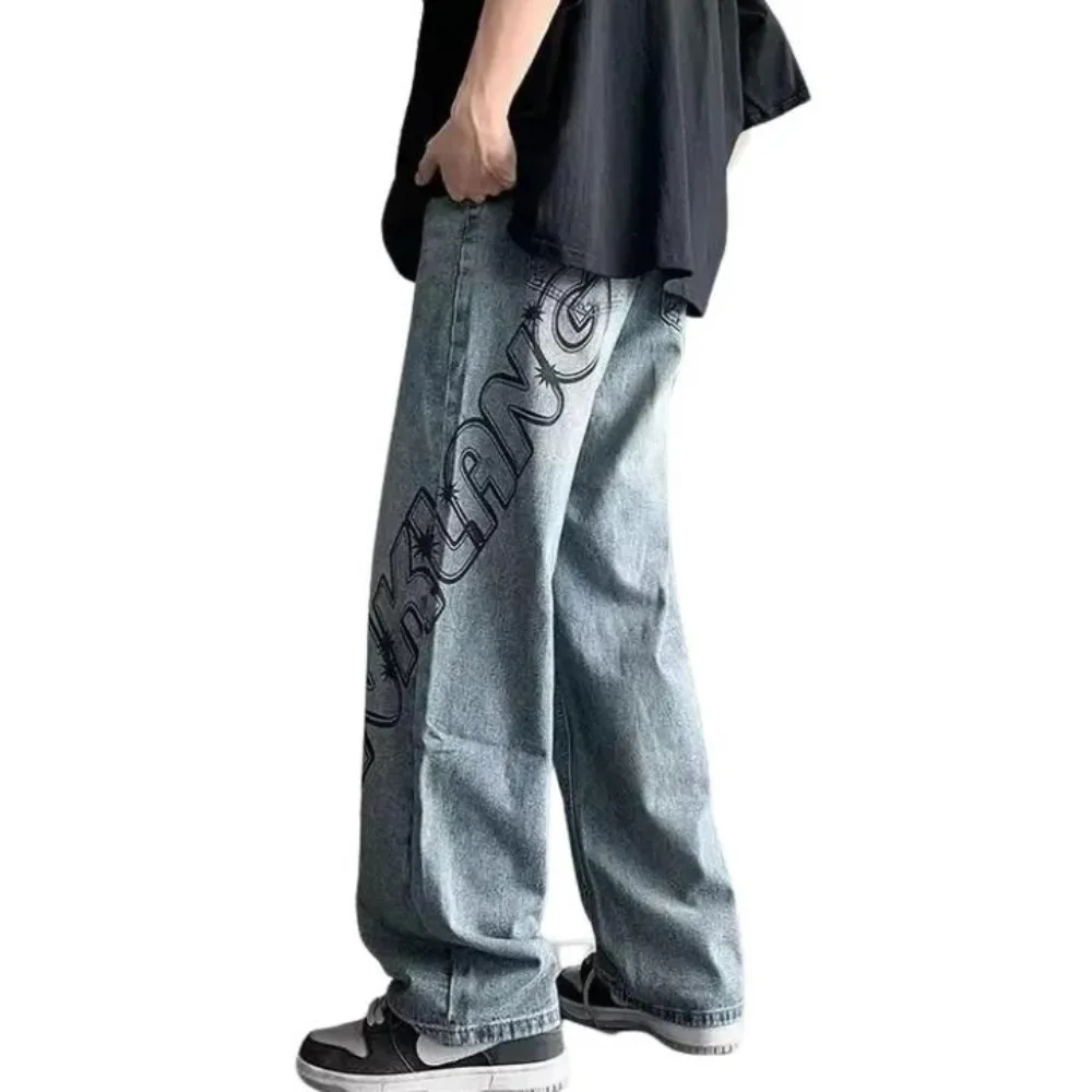 "Vintage Letter High Rise" Jeans