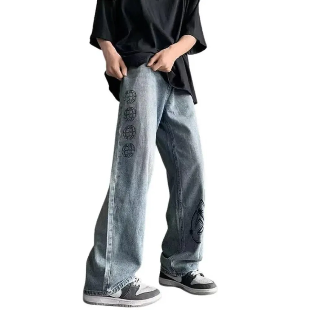 "Vintage Letter High Rise" Jeans