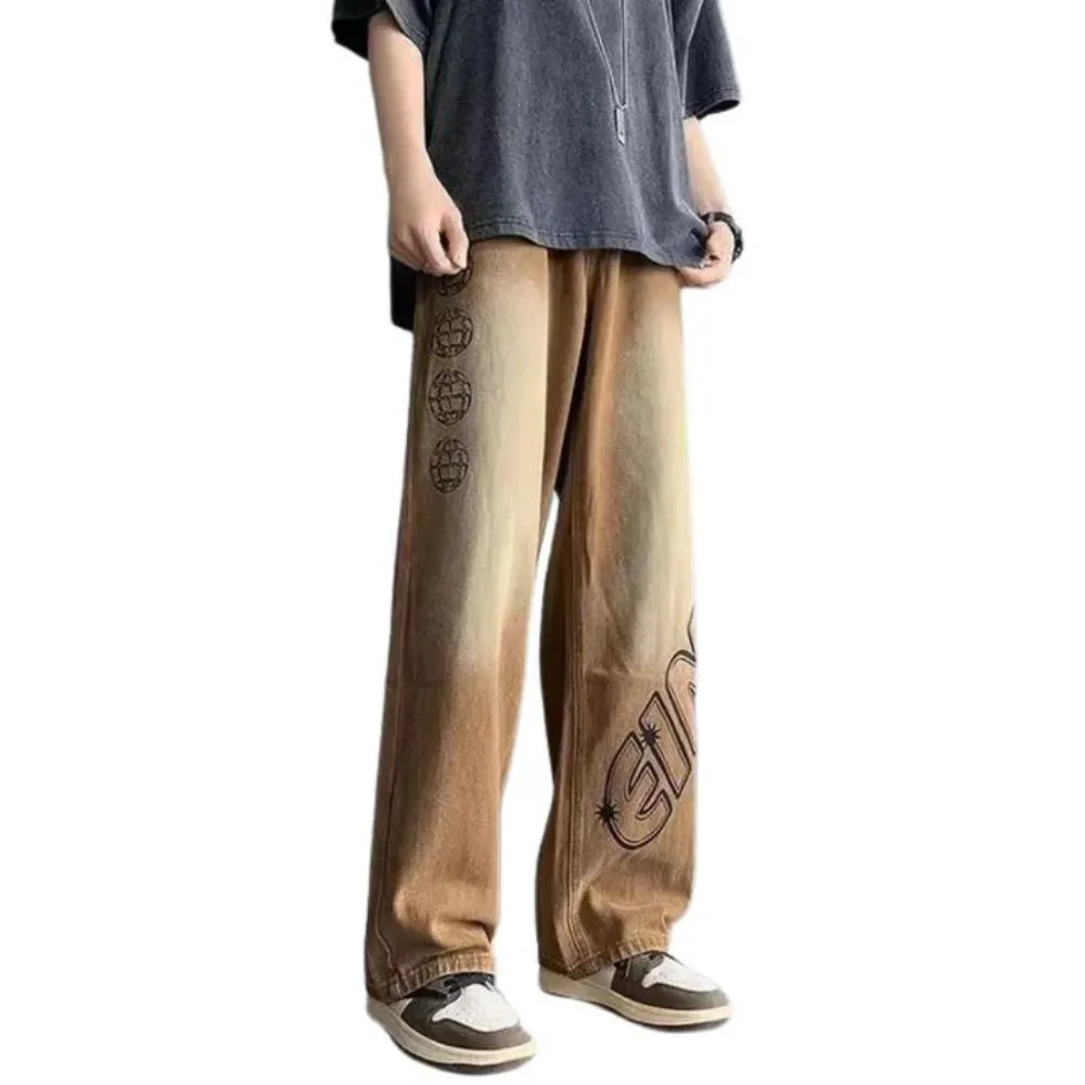"Vintage Letter High Rise" Jeans