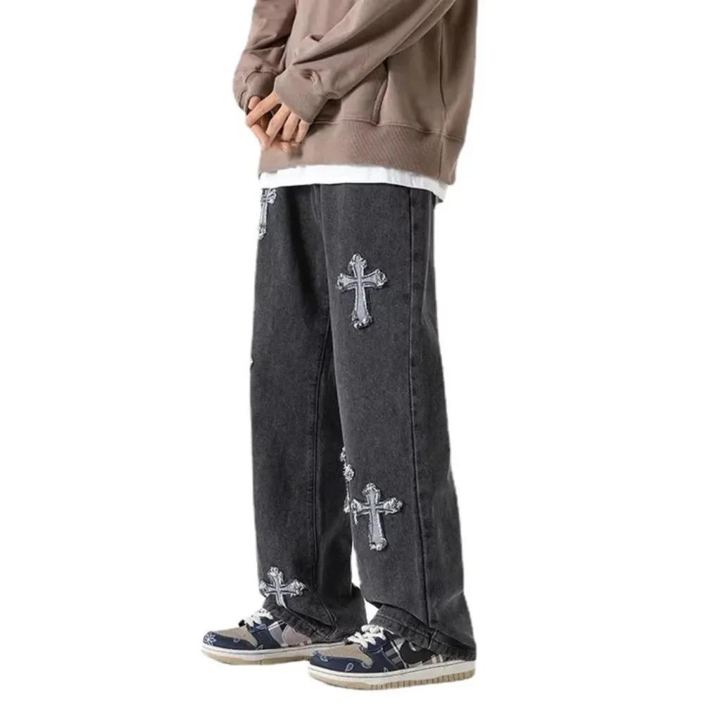 "Vintage Pure Patch Cross" Jeans