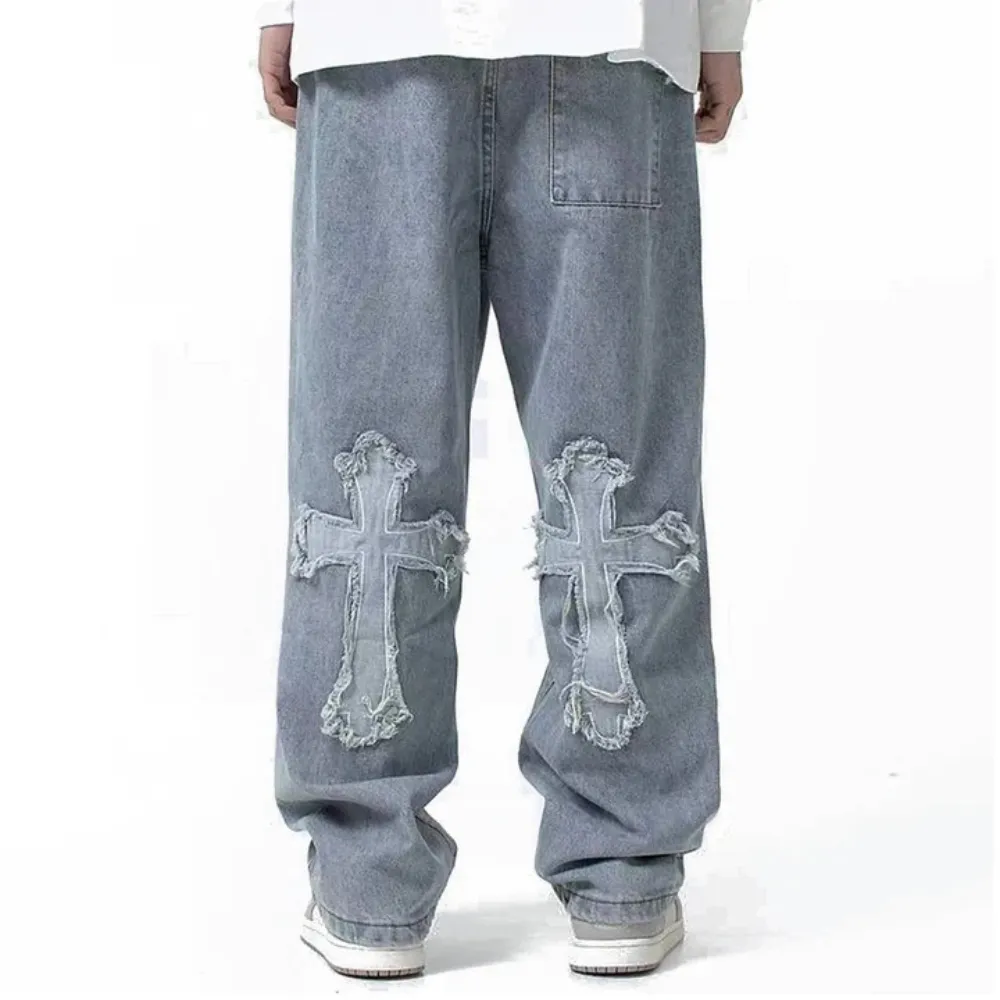 "Vintage Pure Patch Cross" Jeans