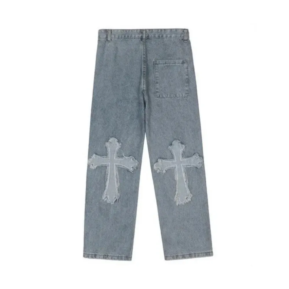"Vintage Pure Patch Cross" Jeans