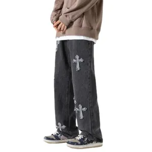 "Vintage Pure Patch Cross" Jeans