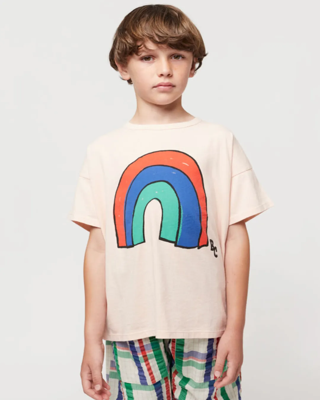 Rainbow T-Shirt - Light Pink