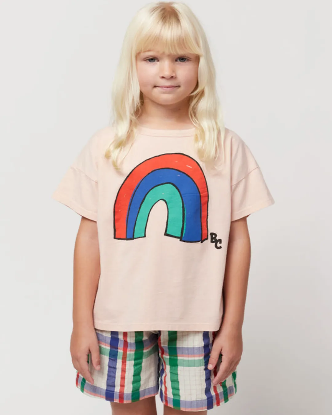 Rainbow T-Shirt - Light Pink