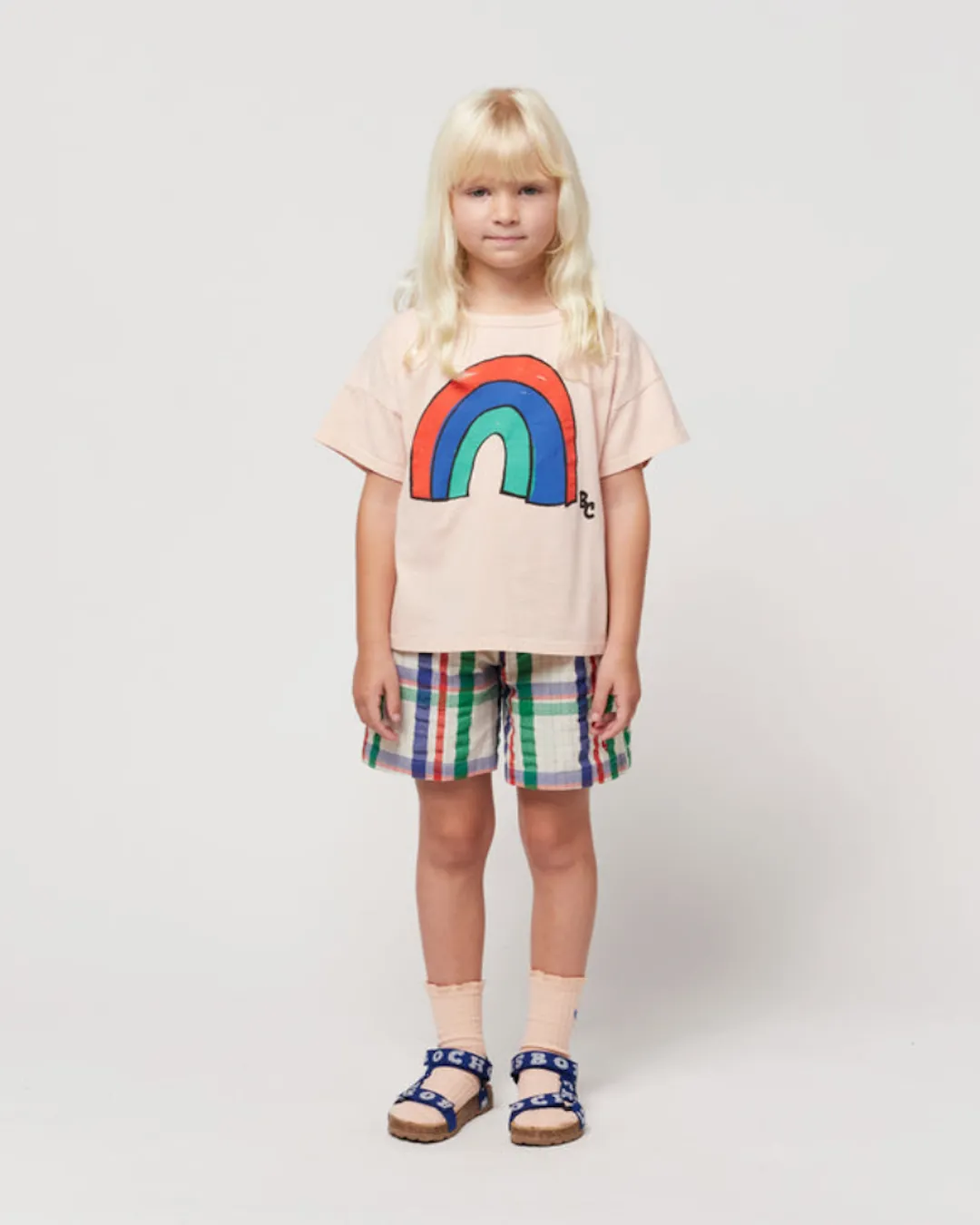 Rainbow T-Shirt - Light Pink