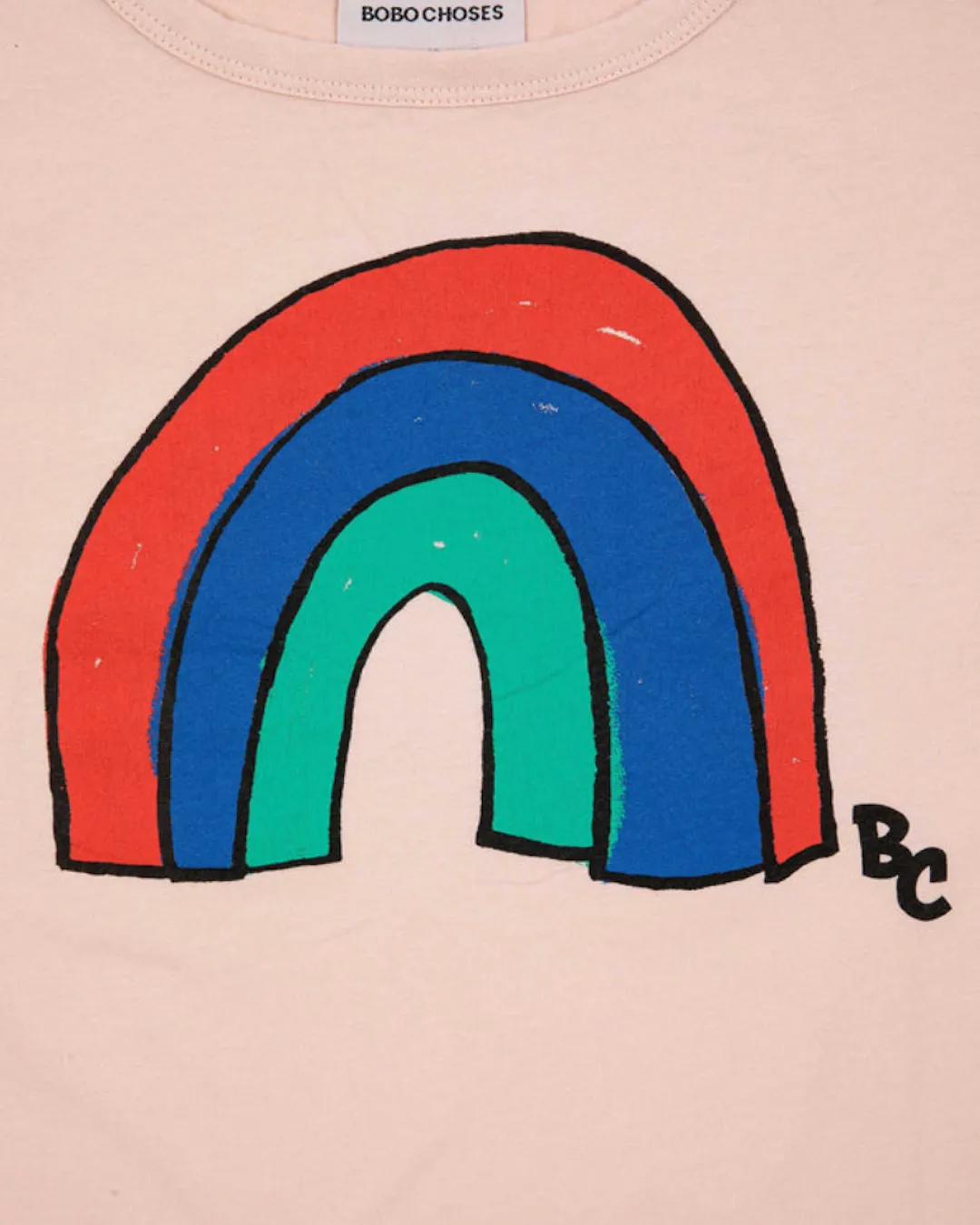 Rainbow T-Shirt - Light Pink