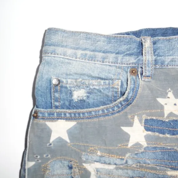 Ralph Lauren Denim Supply American Jeans Flag 4 July Shorts 27