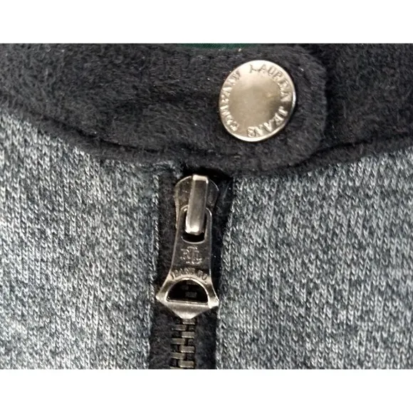 Ralph Lauren Jeans  Co Dress Cotton Sweatshirt Style LRL Black Gray Zippers NWT