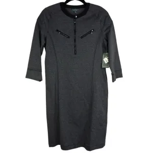 Ralph Lauren Jeans  Co Dress Cotton Sweatshirt Style LRL Black Gray Zippers NWT