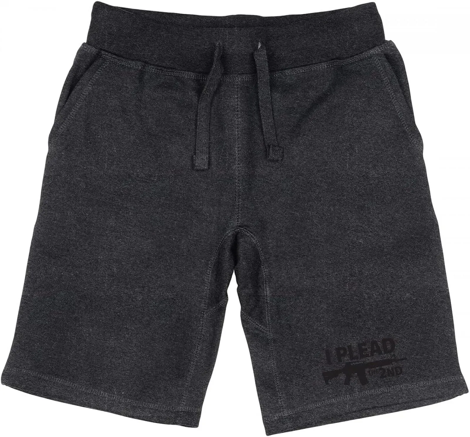 Rapid Dominance Mens Comfy Graphic Draw Strings Shorts Charcoal Gray Black L