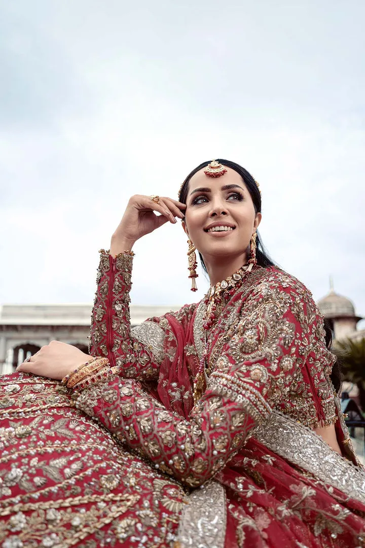 Red Lehenga Choli Bridal for Pakistani Bridal Wear