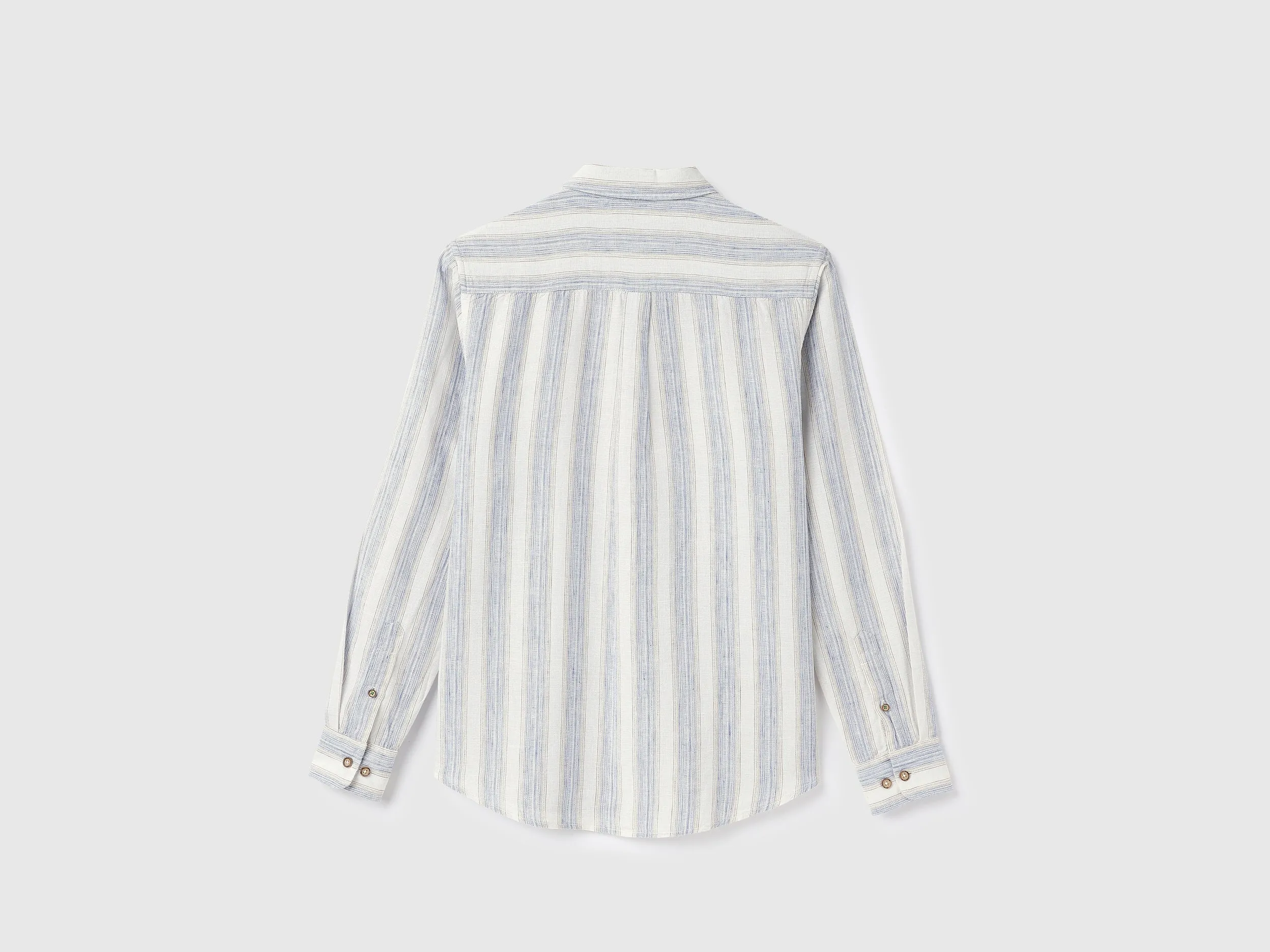 Regular Fit Spread Collar Striped Shirts