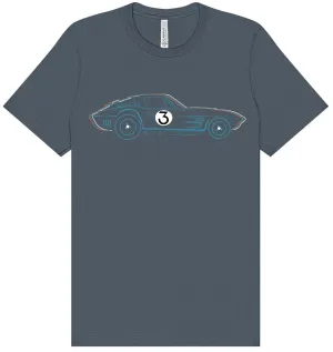 Revs Institute Corvette Grand Sport T-shirt - Vintage Navy
