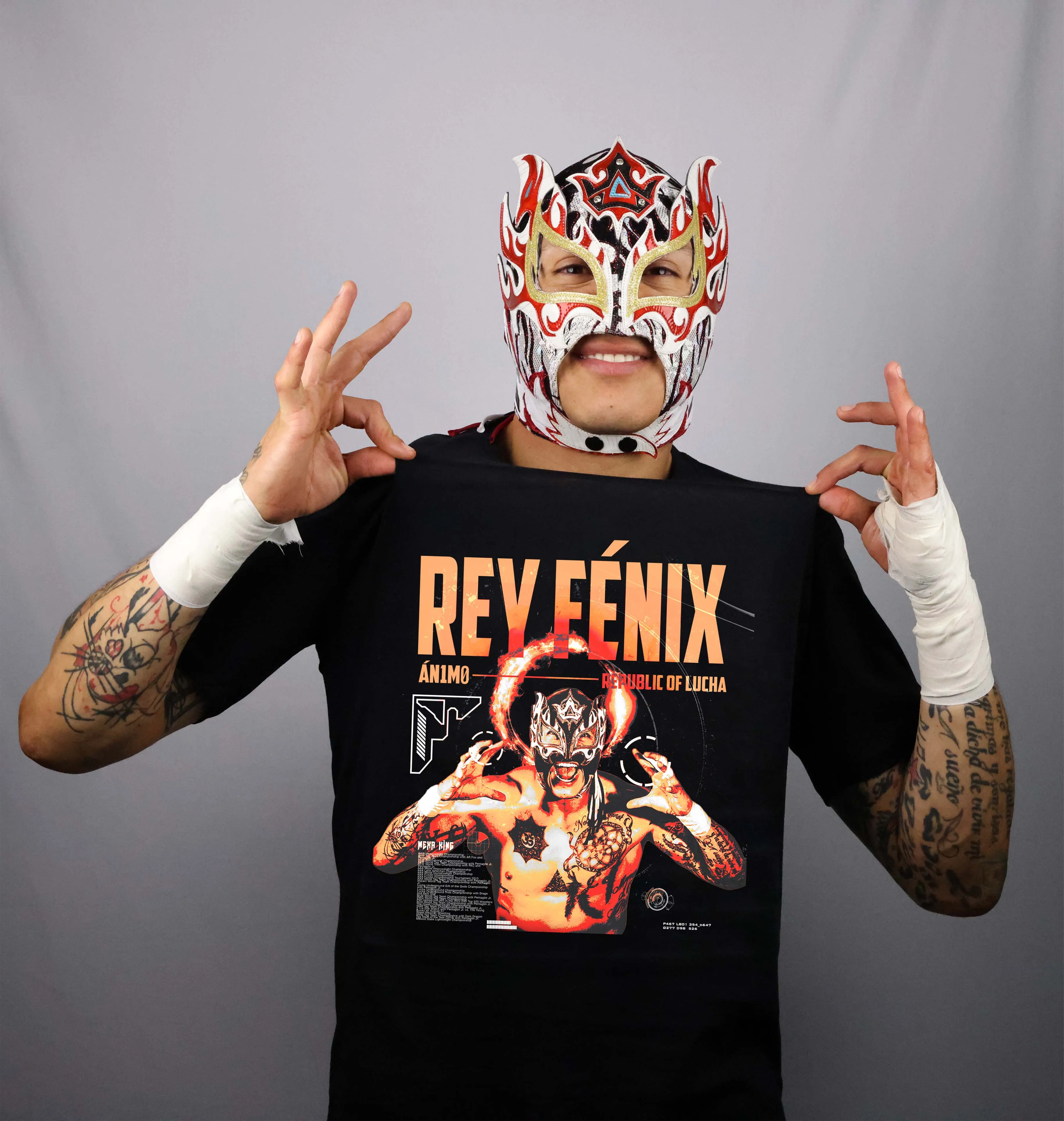 REY FENIX STATS ROL t-shirt