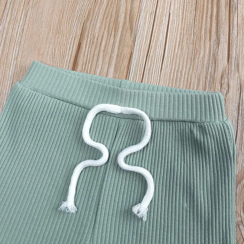 Ribbed Romper and Shorts Set