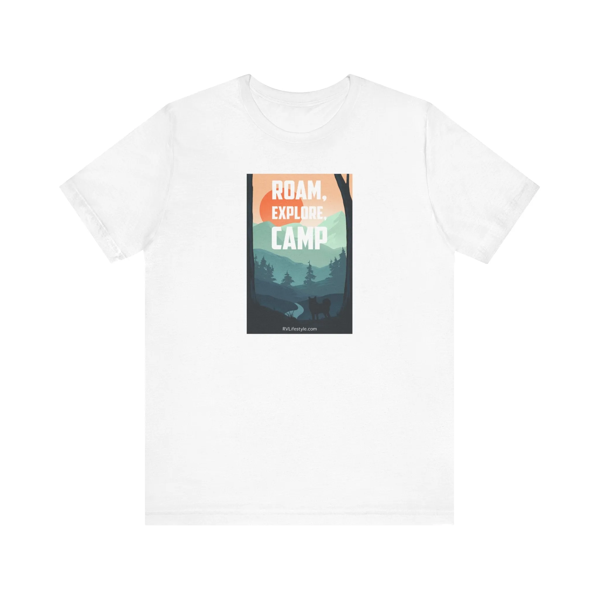 Roam Explore Camp - Unisex Jersey Short Sleeve Tee