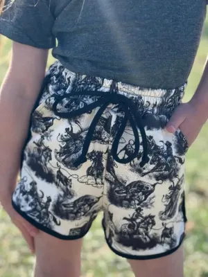 Rodeo Ride Mini Kid Shorts