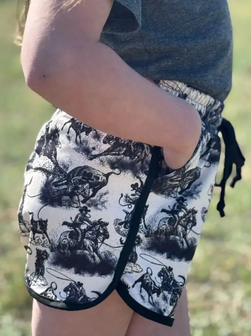 Rodeo Ride Mini Kid Shorts