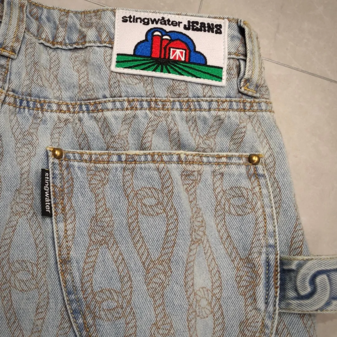 Rope Chain Jeans Vintage Blue