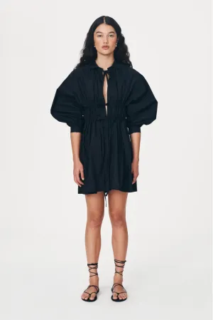 ROWIE Eden Organic Mini Dress - Noir