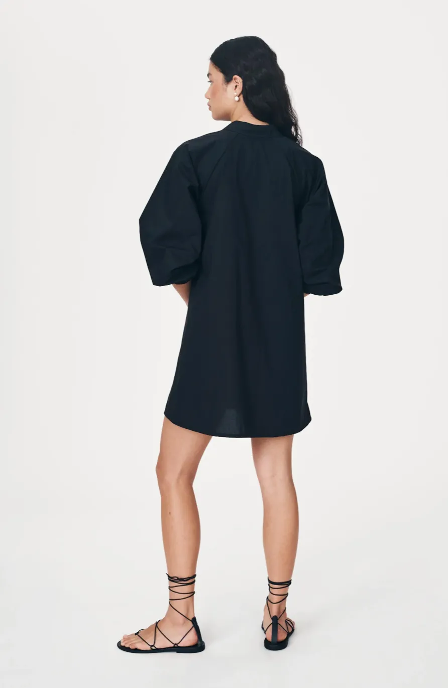 ROWIE Eden Organic Mini Dress - Noir