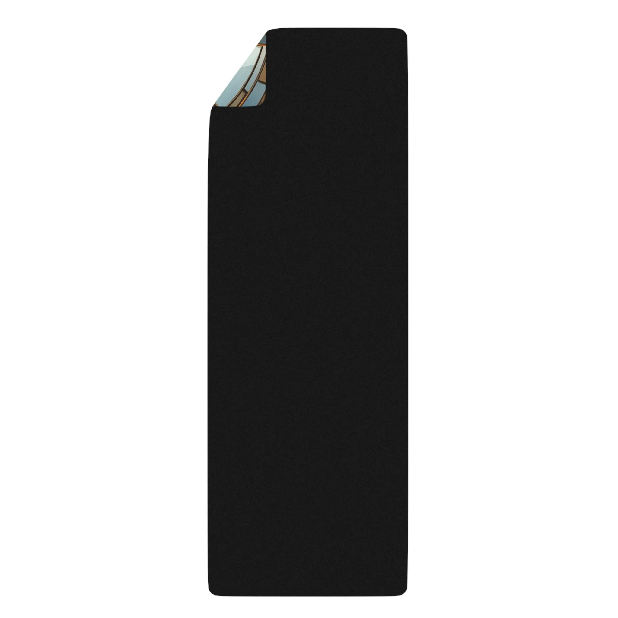 Rubber Yoga Mat- Arne Confucius 70s Sci Fi Nebula