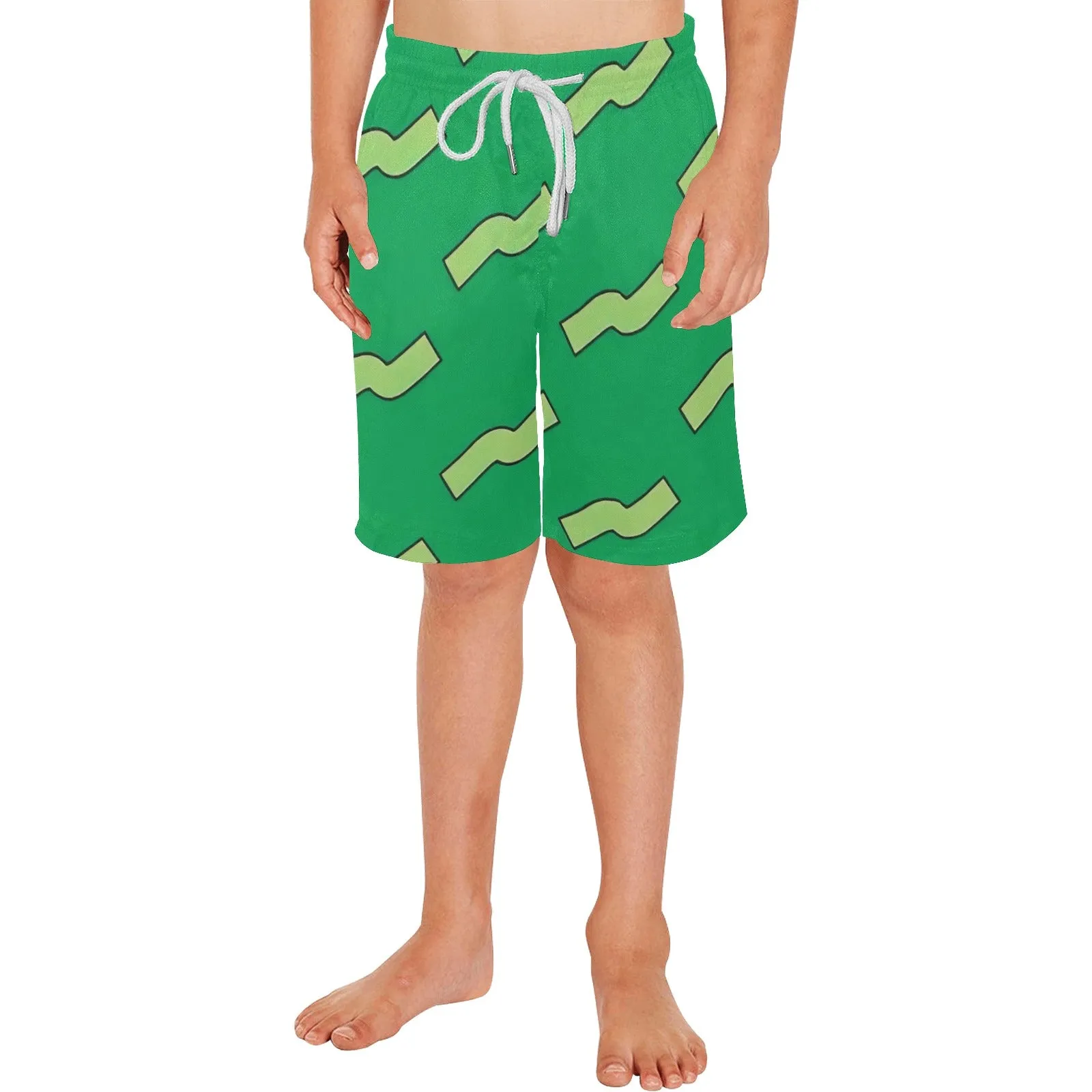 Rugrats Chuckie Green Bacon Boys' Causal Beach Shorts