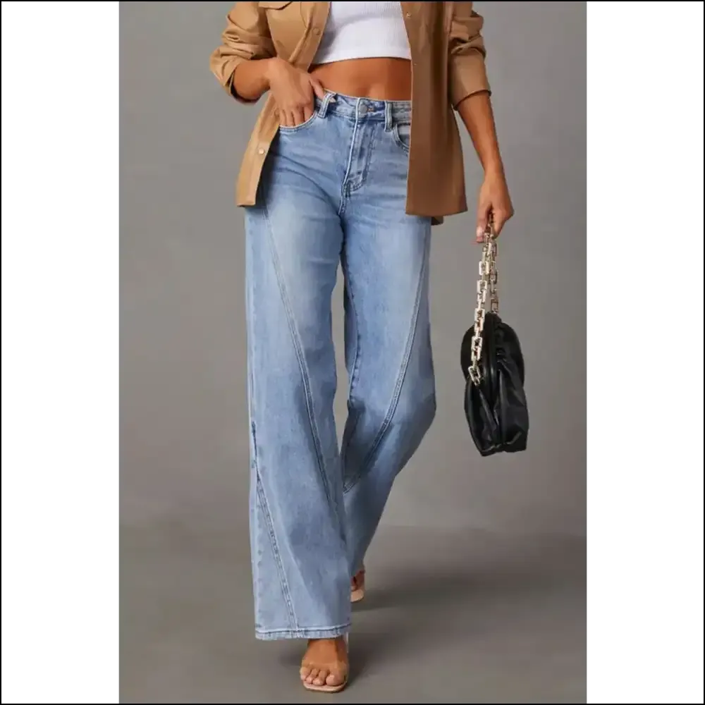 Sashay in Style: Chic High Waist Straight Jeans for Sass & Class! 😂👖💁‍♀️