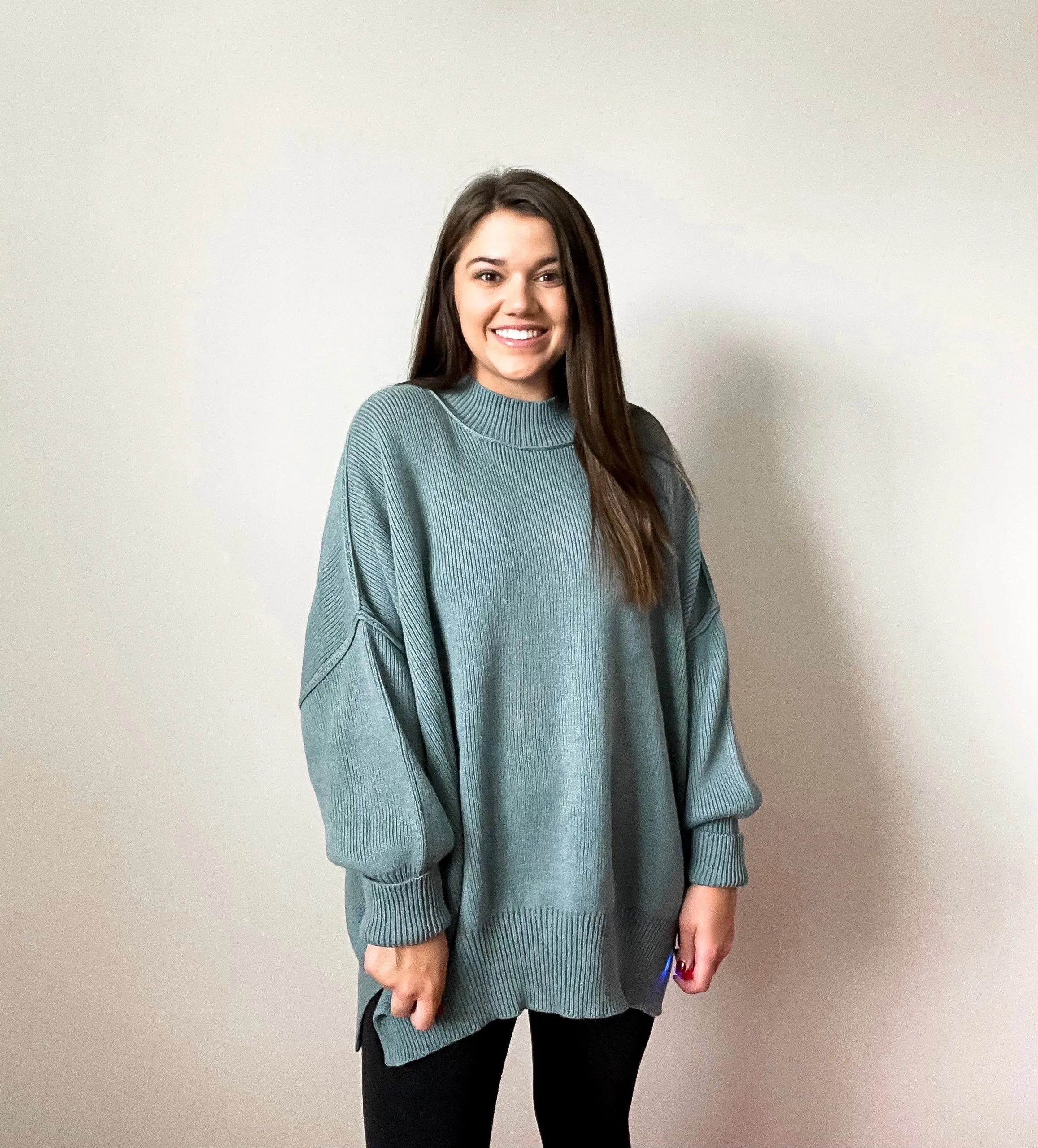 Season Staple Sweater - Teal