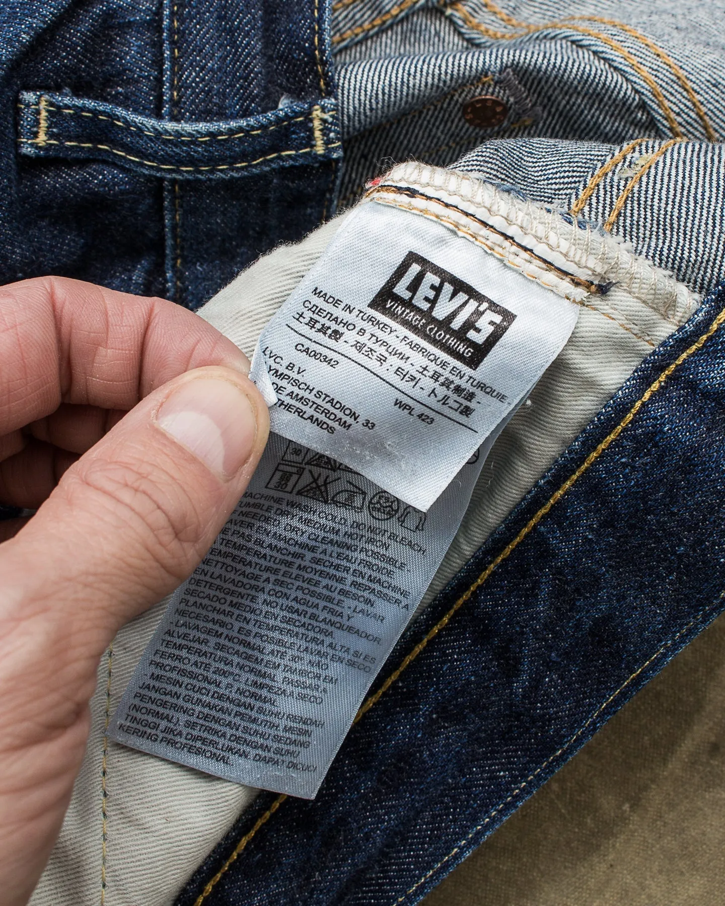 Second hand Levi's Vintage Clothing 1954 501z xx Jeans W34/L34