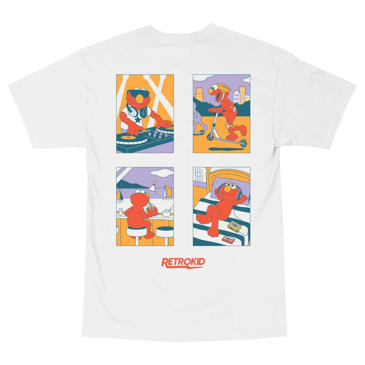 Sesame Street Elmo Life T-Shirt - White