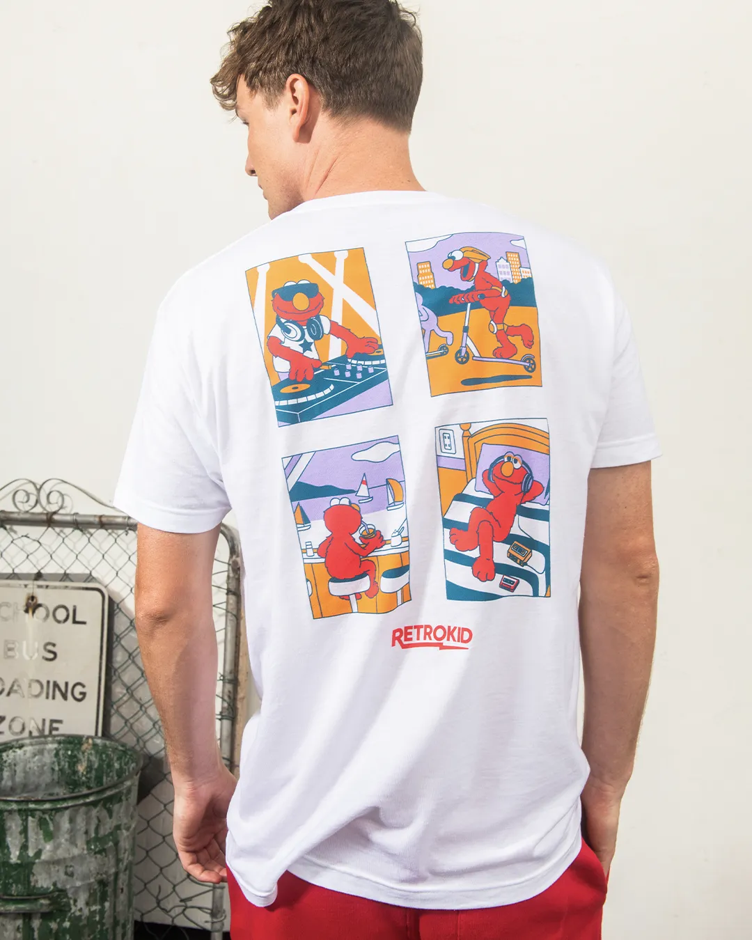 Sesame Street Elmo Life T-Shirt - White