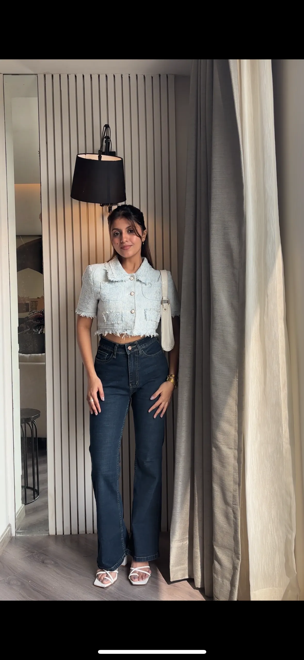 SFK Premium Highwaist flare jeans tint blue