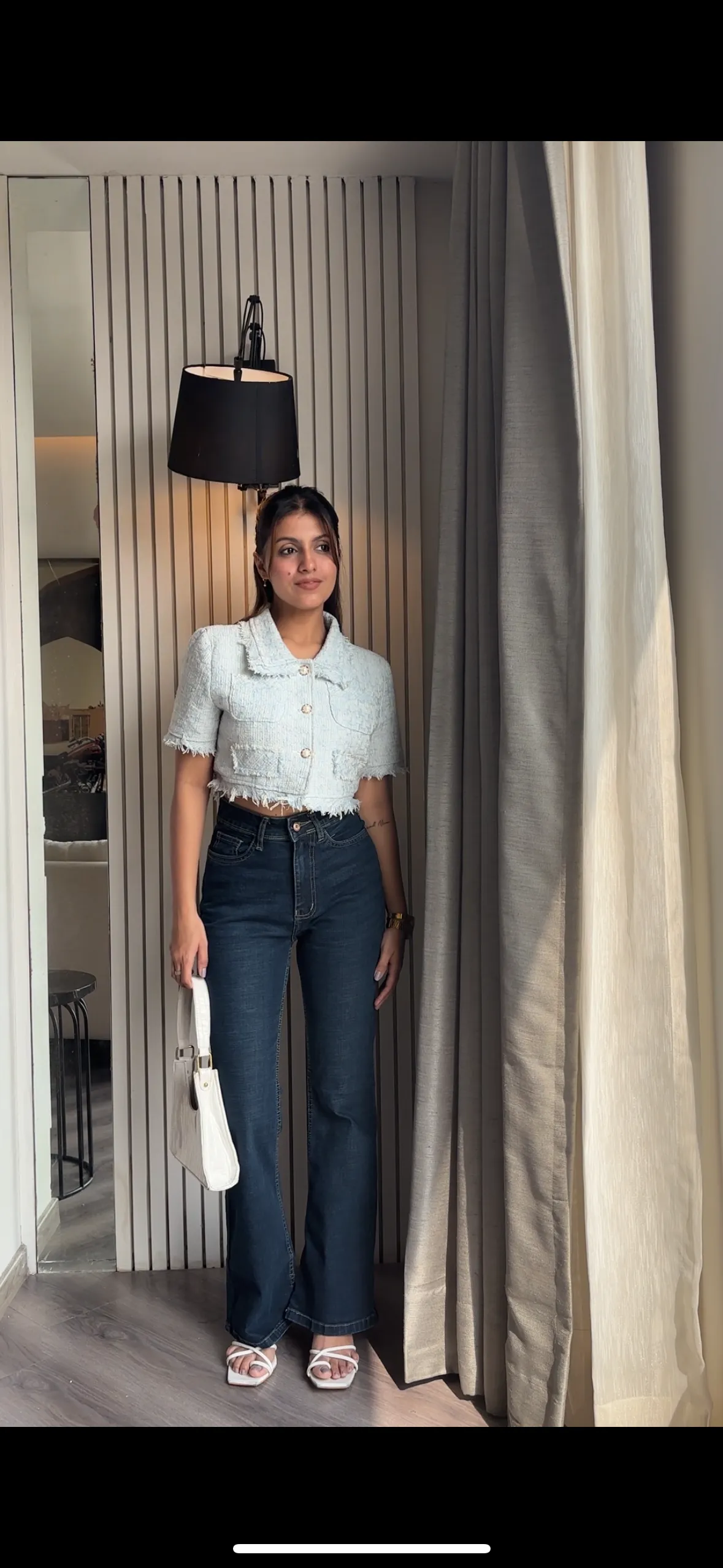 SFK Premium Highwaist flare jeans tint blue