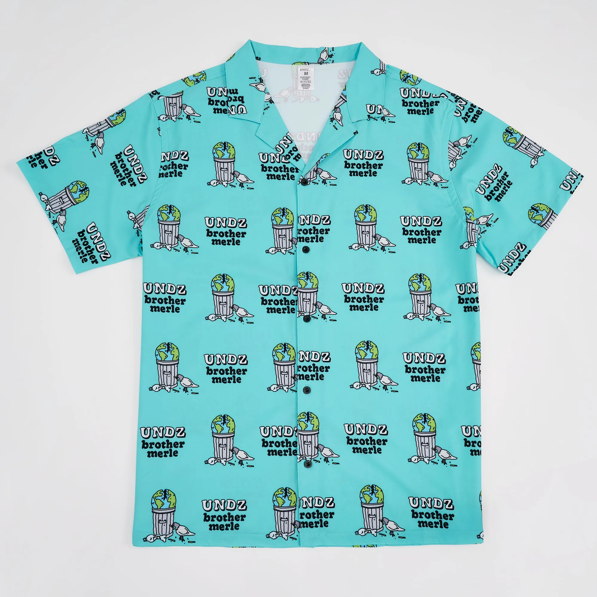 SHORT SLEEVE SHIRT BROTHER MERLE TRASH TURQUOISE