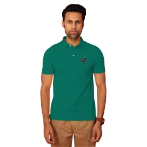 Signature Embroidered Men Polo - Sea Green