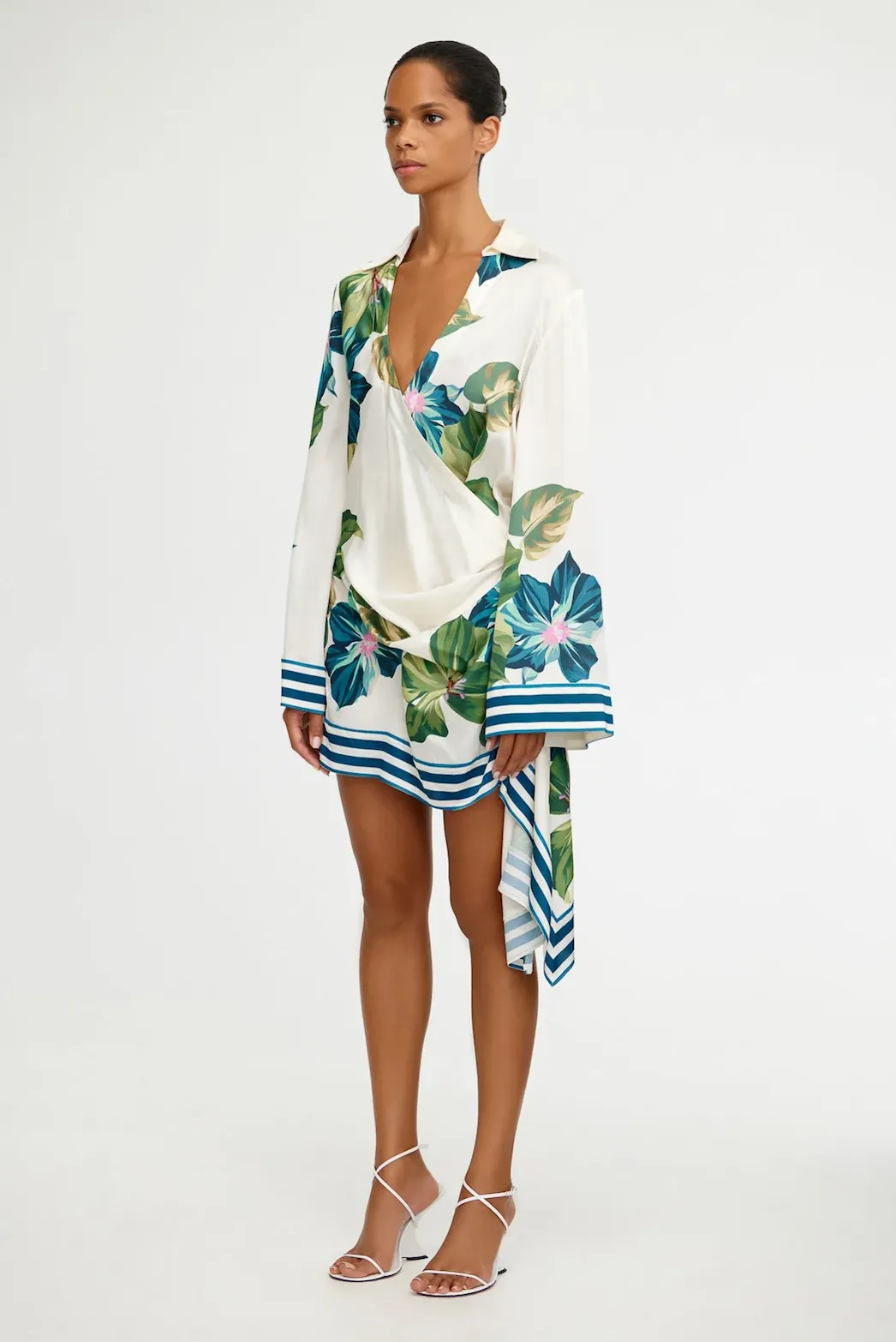 SIGNIFICANT OTHER Mariah Mini Dress - Hibiscus Tile